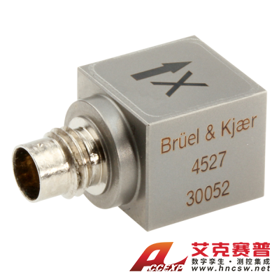 HBK 4527型  三軸加速度計，高溫，10 mV/g，側(cè)面接頭，氣密，M3螺紋孔，不含電纜