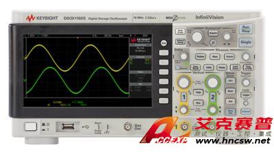 keysight是德 DSOX1102G 示波器：70/100 MHz，2 個模擬通道