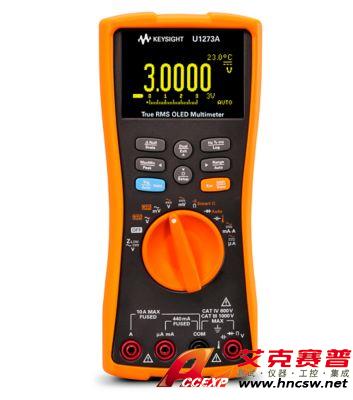 keysight是德 U1273A 手持式數(shù)字萬用表，4位半，IP54，OLED 顯